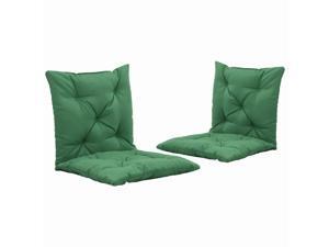 vidaXL 2x Swing Chair Cushions Weather Resistant Green 19.7" Fabric Outdoor vidaXL 2x Swing Chair Cushions Weather Resistant Green 19.7" Fabric Outdoor