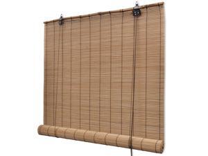 vidaXL Roller Blinds Bamboo 31.5" Brown Home Blackout Sunshade Privacy Screen vidaXL Roller Blinds Bamboo 31.5" Brown Home Blackout Sunshade Privacy Screen