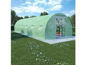 vidaXL Greenhouse with Steel Foundation 290.6 ftÂ² 29.5' Walk-In Plant Garden