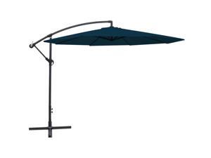 vidaXL Cantilever Blue Parasol Umbrella Sun UV Cover Garden Patio Protector vidaXL Cantilever Blue Parasol Umbrella Sun UV Cover Garden Patio Protector