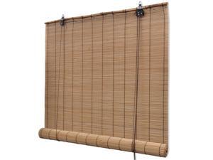 vidaXL Roller Blind Bamboo 31.5" Brown Home Blackout Sunshade Privacy Screen vidaXL Roller Blind Bamboo 31.5" Brown Home Blackout Sunshade Privacy Screen