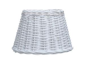 vidaXL Lamp Shade Wicker 11.8"x7.9" White Ceiling Hanging Light Shade Lighting vidaXL Lamp Shade Wicker 11.8"x7.9" White Ceiling Hanging Light Shade Lighting