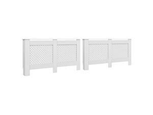 vidaXL Radiator Covers 2 pcs White 152x19x81,5 cm MDF (2x284324) vidaXL Radiator Covers 2 pcs White 152x19x81,5 cm MDF (2x284324)