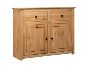 vidaXL Solid Pinewood Sideboard Panama Range Storage Cabinet Chest Furniture