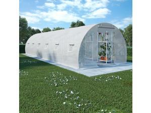 vidaXL Greenhouse with Steel Foundation 290.6 ftÂ² Cold Frame Plant Tent Garden