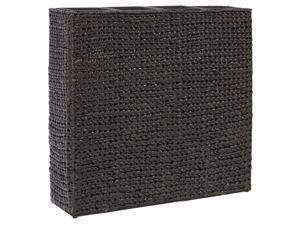 vidaXL Garden Raised Bed with 4 Pots Water Hyacinth Black Planter Plant Box vidaXL Garden Raised Bed with 4 Pots Water Hyacinth Black Planter Plant Box