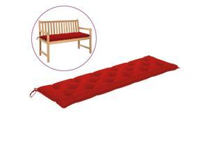 vidaXL Garden Bench Cushion Red 70.9" Fabric Outdoor Seating Furniture Pads