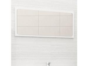 vidaXL Bathroom Mirror 31.5" White Chipboard Vanity Unit Washroom Furniture
