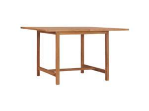 vidaXL Solid Wood Teak Patio Table Dining Dinner Garden Table Desk Furniture