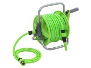 Lawn Vis Garden Hose Reel Cart with 2 Wheels and Handle Portable Water Hoses Retractable Carts Metal Retractable Handle Holds 200 Feet of 1/2-Inch Hose for Yard Farm,Patio. 