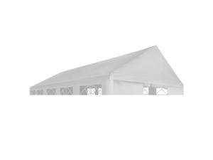 vidaXL Party Tent Roof 157.5" White Canopy Gazebo Camping Sunshade Garden