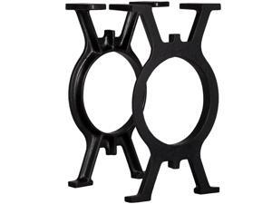 vidaXL 2x Bench Legs O-Frame Cast Iron Side Table Leg End Table Console Dining vidaXL 2x Bench Legs O-Frame Cast Iron Side Table Leg End Table Console Dining