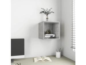 vidaXL Wall Cabinet Concrete Gray Chipboard Wall Mounted Hanging Shelf Storage vidaXL Wall Cabinet Concrete Gray Chipboard Wall Mounted Hanging Shelf Storage