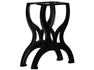 vidaXL 2x Bench Legs X-Frame Cast Iron Coffee Tea Side End Table Chair Leg