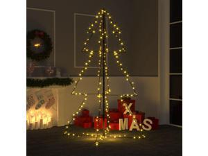 vidaXL Christmas Cone Tree 200 LEDs Indoor and Outdoor Xmas Holiday Ornament
