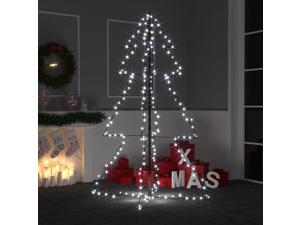 vidaXL Christmas Cone Tree 200 LEDs Indoor and Outdoor Xmas Holiday Ornament