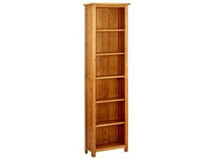 vidaXL Solid Acacia Wood Bookshelf Sheesham Finish Bookcase Standing Shelf 
