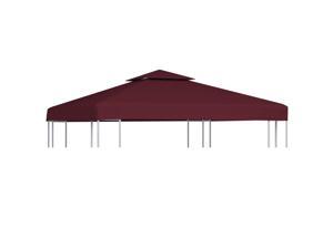 vidaXL Outdoor 2-Tier Gazebo Top Cover 10' x 10' Bordeaux Gazebo Canopy vidaXL Outdoor 2-Tier Gazebo Top Cover 10' x 10' Bordeaux Gazebo Canopy