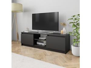 vidaXL TV Cabinet Black 47.2" Chipboard TV Stand Unit Entertainment Center vidaXL TV Cabinet Black 47.2" Chipboard TV Stand Unit Entertainment Center