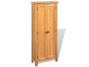 vidaXL Solid Wood Oak DVD Cupboard Cabinet Storage Unit CD Books Shelves Rack vidaXL Solid Wood Oak DVD Cupboard Cabinet Storage Unit CD Books Shelves Rack