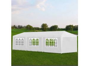 vidaXL Outdoor 10' x 30' White Party Tent with 8 Walls vidaXL Outdoor 10' x 30' White Party Tent with 8 Walls