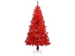 vidaXL Artificial Christmas Tree with Stand Red 4 ft PVC Decoration Ornament