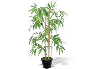 vidaXL Artificial Bamboo Plant Twiggy w/ Pot 53" Plant Potted Decors Patio