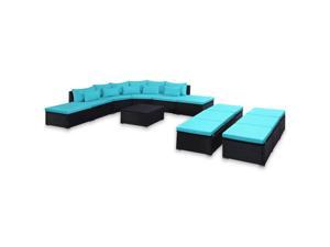Fast de very-9 Piece Garden Lounge Set with Cushions.Outdoor Patio Furniture Set. for Home Garden Poolside Patio Lawn Backyard.Poly Rattan Fast de very-9 Piece Garden Lounge Set with Cushions.Outdoor Patio Furniture Set. for Home Garden Poolside Patio Lawn Backyard.Poly Rattan
