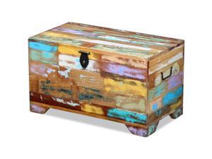 vidaXL Solid Reclaimed Wood Storage Chest Box Trunk Coffee Side Couch Table vidaXL Solid Reclaimed Wood Storage Chest Box Trunk Coffee Side Couch Table