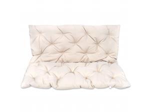 vidaXL Replacement Cushion for Garden Swing Chair Seat and Backrest 47.2" Cream vidaXL Replacement Cushion for Garden Swing Chair Seat and Backrest 47.2" Cream