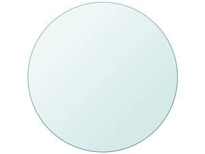 vidaXL Table Top Glass Round 11.8" Clear Tempered Replacement Protection Cover vidaXL Table Top Glass Round 11.8" Clear Tempered Replacement Protection Cover
