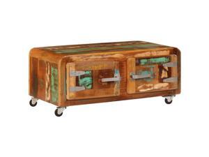 vidaXL Coffee Table Solid Reclaimed Wood Lowboard Side Tables Couch Table