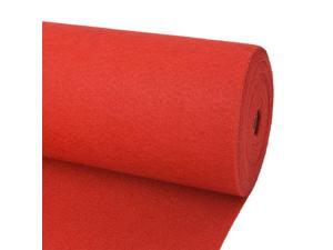 vidaXL Exhibition Carpet Rib 39.4"x472.4" Red Floor Covering Rib Carpets vidaXL Exhibition Carpet Rib 39.4"x472.4" Red Floor Covering Rib Carpets
