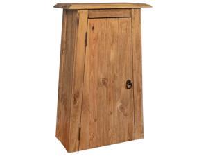 vidaXL Bathroom Wall Cabinet Solid Recycled Pinewood Freestanding Sideboard