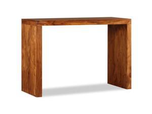 vidaXL Solid Wood Console Table 43.3" with Sheesham Finish Accent End Stand