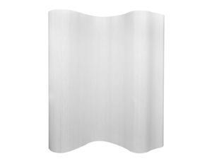 vidaXL Room Divider Rollup Bamboo White 98.4" Space Partition Privacy Screen vidaXL Room Divider Rollup Bamboo White 98.4" Space Partition Privacy Screen