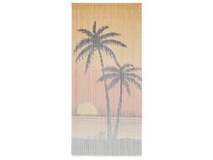 vidaXL Insect Door Curtain Bamboo Palm Tree Anti Mosquito Bug Fly Screen Net vidaXL Insect Door Curtain Bamboo Palm Tree Anti Mosquito Bug Fly Screen Net