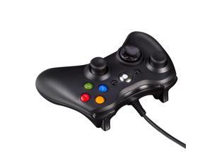 Black USB Wired Game Pad Controller for Microsoft Xbox 360 PC Windows New