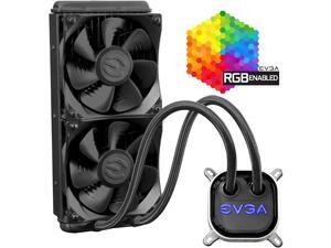 EVGA CLC 240mm All-In-One RGB LED CPU Liquid Cooler, 2x FX12 120mm PWM Fans, Intel, AMD, 5 YR Warranty, 400-HY-CL24-V1 EVGA CLC 240mm All-In-One RGB LED CPU Liquid Cooler, 2x FX12 120mm PWM Fans, Intel, AMD, 5 YR Warranty, 400-HY-CL24-V1