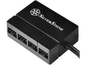 Silverstone 8-Port PWM Fan Hub/Splitter for 4-Pin & 3-Pin Fans in Black SST-CPF04-USA (Newest Version) Silverstone 8-Port PWM Fan Hub/Splitter for 4-Pin & 3-Pin Fans in Black SST-CPF04-USA (Newest Version)