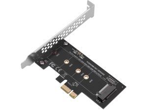 SIIG M.2 SSD M Key Nvme PCIe 3.0 X4 Card Adapter with Low and Full Profile Bracket - Supports M.2 PCIe 2230, 2242, 2260 and 2280 (SC-M20111-S1)
