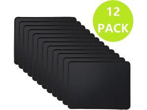 Mouse Pads Bundle Stitched Edges Premium Waterproof Gaming Mouse Mat Pad, Extends Battery Life Non-Slip Rubber Base Thick Black Mousepad for Laptop Computer & PC, 11 x 8.7 inch, Black Razer (12 Pack)