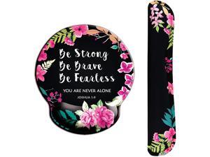 Ergonomic Design Mouse Pad with Wrist Rest Hand Support and Keyboard Support. Round Large Mousing Area. Mouse Pad & Keyboard Pad for Laptop PC Computer & Mac. Desk Accessories with Inspirational Text Ergonomic Design Mouse Pad with Wrist Rest Hand Support and Keyboard Support. Round Large Mousing Area. Mouse Pad & Keyboard Pad for Laptop PC Computer & Mac. Desk Accessories with Inspirational Text