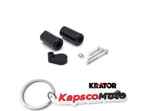 Krator 2004-2006 Yamaha YZF R1 No Cut Black Frame Sliders Crash Protectors Motorcycle KapscoMoto Keychain