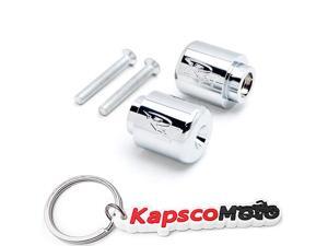 YZF R1 R6 FJR 1300 Black YamahaTuning Forks Logo Engraved Bar Ends Weights Sliders 1998-2012