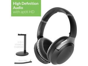 Avantree Aria Podio aptX-HD Bluetooth 5.0 Active Noise Cancelling Headphones Wireless Over Ear Headset with Boom Microphone for PC Computer Conference Phone Calls Low Latency for TV Avantree Aria Podio aptX-HD Bluetooth 5.0 Active Noise Cancelling Headphones Wireless Over Ear Headset with Boom Microphone for PC Computer Conference Phone Calls Low Latency for TV