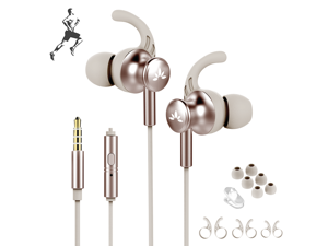 Avantree ME12 Sports Earbuds Wired with Microphone, Sweatproof Running Earphones with Earfin, Metal in Ear Headphones for Workout Exercise Gym, Compatible with iPhone iPod Android Cell Phones PC Avantree ME12 Sports Earbuds Wired with Microphone, Sweatproof Running Earphones with Earfin, Metal in Ear Headphones for Workout Exercise Gym, Compatible with iPhone iPod Android Cell Phones PC