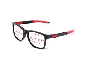 TR90 Sports Fit the Face Black Frame Progressive Multifocal Reading Glasses +0.75 +1 +1.25 +1.5 +1.75 +2 +2.25 +2.5 +2.75 To +4