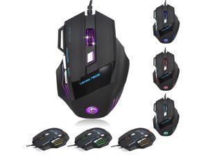 13.8x9.8IN Black Jancal Non-Slip LED Lighting USB Wired Colorful Mice Mouse Mat for Computer PC /& Mac Gamers RGB Gaming Mouse Pad