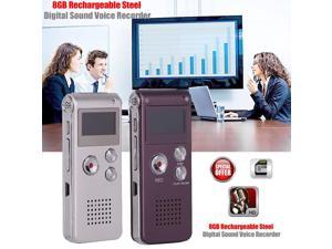 2018 HOT 8GB Rechargeable Steel DIGITAL Sound Voice Recorder Dictaphone MP3 Player Record MP3/MP3 Music Media kids Audio Music